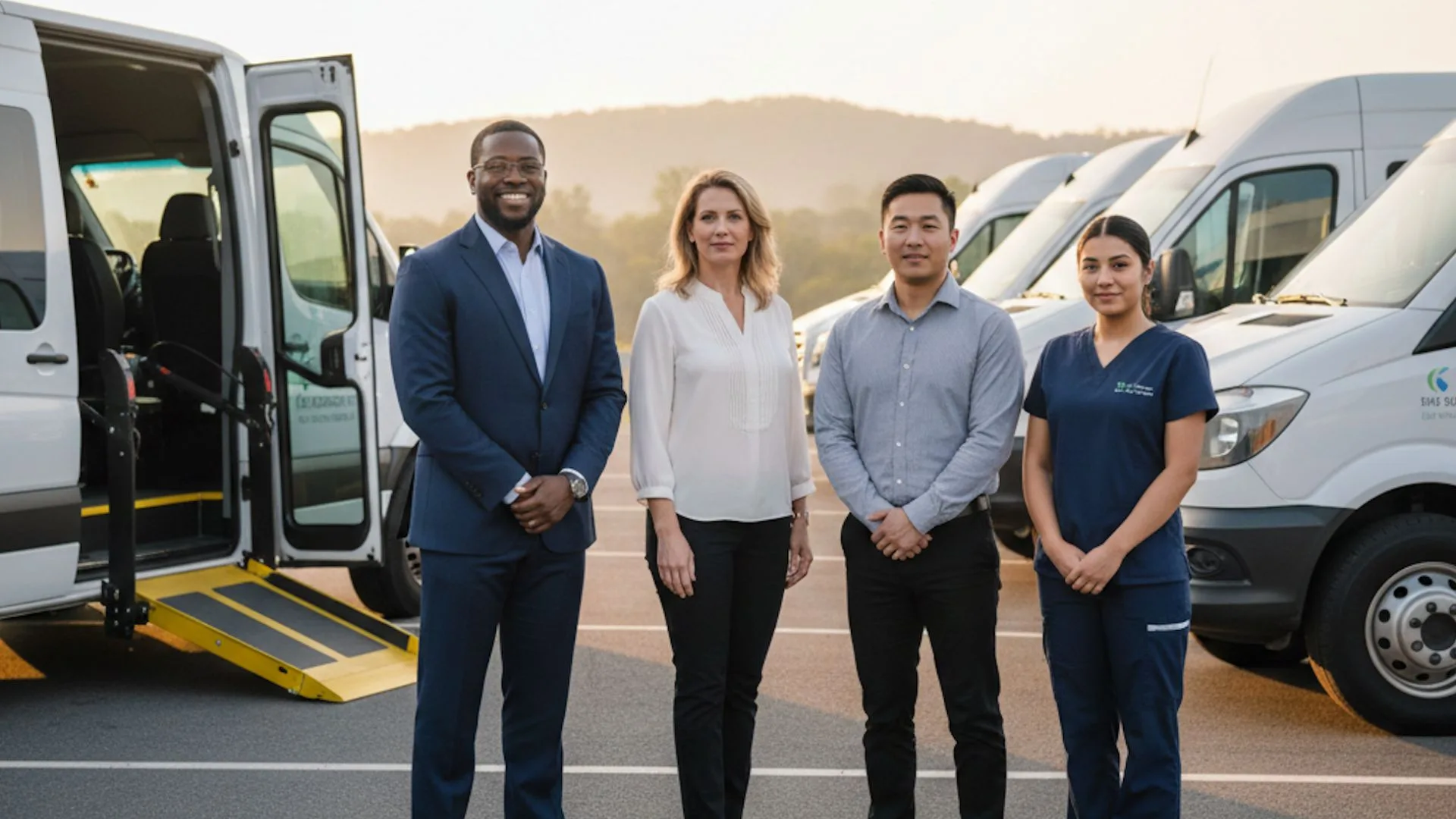 Duke Family Transportation accessible van providing non-emergency medical transport